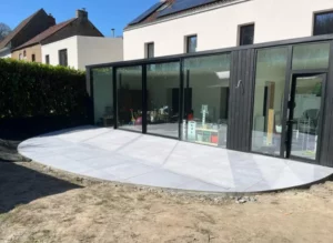 Terrasse en demi-lune